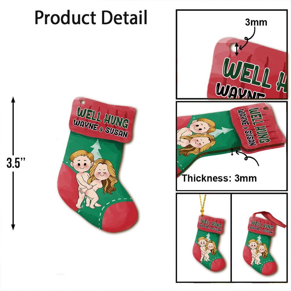 Well Hung - Personalized Couple Ornament