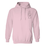 Custom Line Art - Personalized grandson Embroidered Hoodie