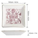 Congrats On Being My Girlfriend / Wife You Lucky - gift for wife, girlfriend - Personalized Jewelry Dish