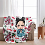 Merry Christmas Kids - Personalized Kid Blanket