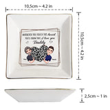 Whenever You Touch This Heart - Gift for mom, grandma, grandpa, daughter, son, granddaughter, grandson, wife, husband, dad, aunt, uncle, sister, brother - Personalized Jewelry Dish