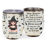 Home Blessing - Personalized Witch Wine Tumbler