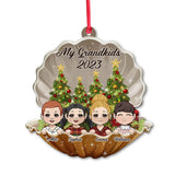 My Grandkids - Personalized Grandma Ornament