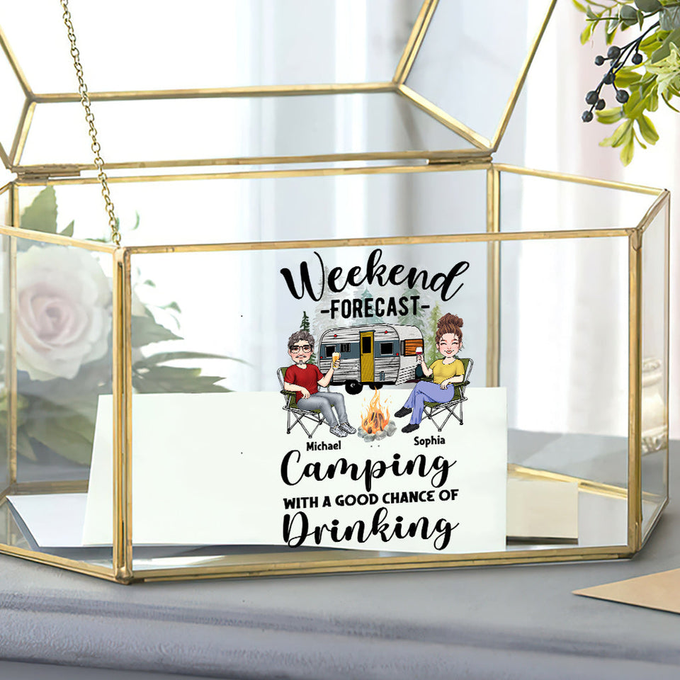 Weekend Forecast - Personalized Camping Decal Full