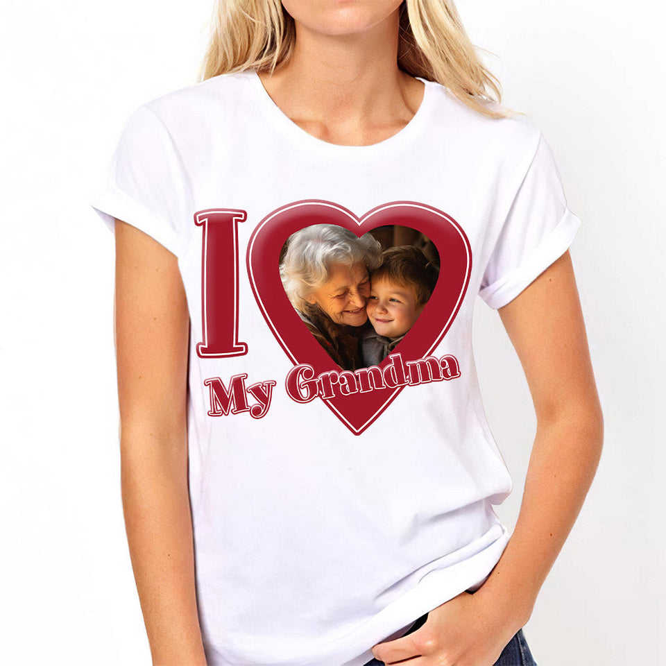 I Love My Grandma/ Nana/ Mommy.... - Personalized Grandma T-shirt And Hoodie