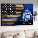 My Hero - Personalized Police Officer Canvas And Poster