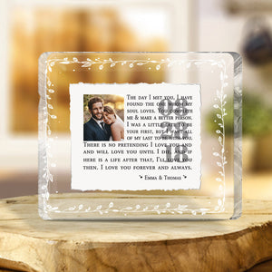 I Love You - Personalized Couple Custom Shaped Acrylic Plaque