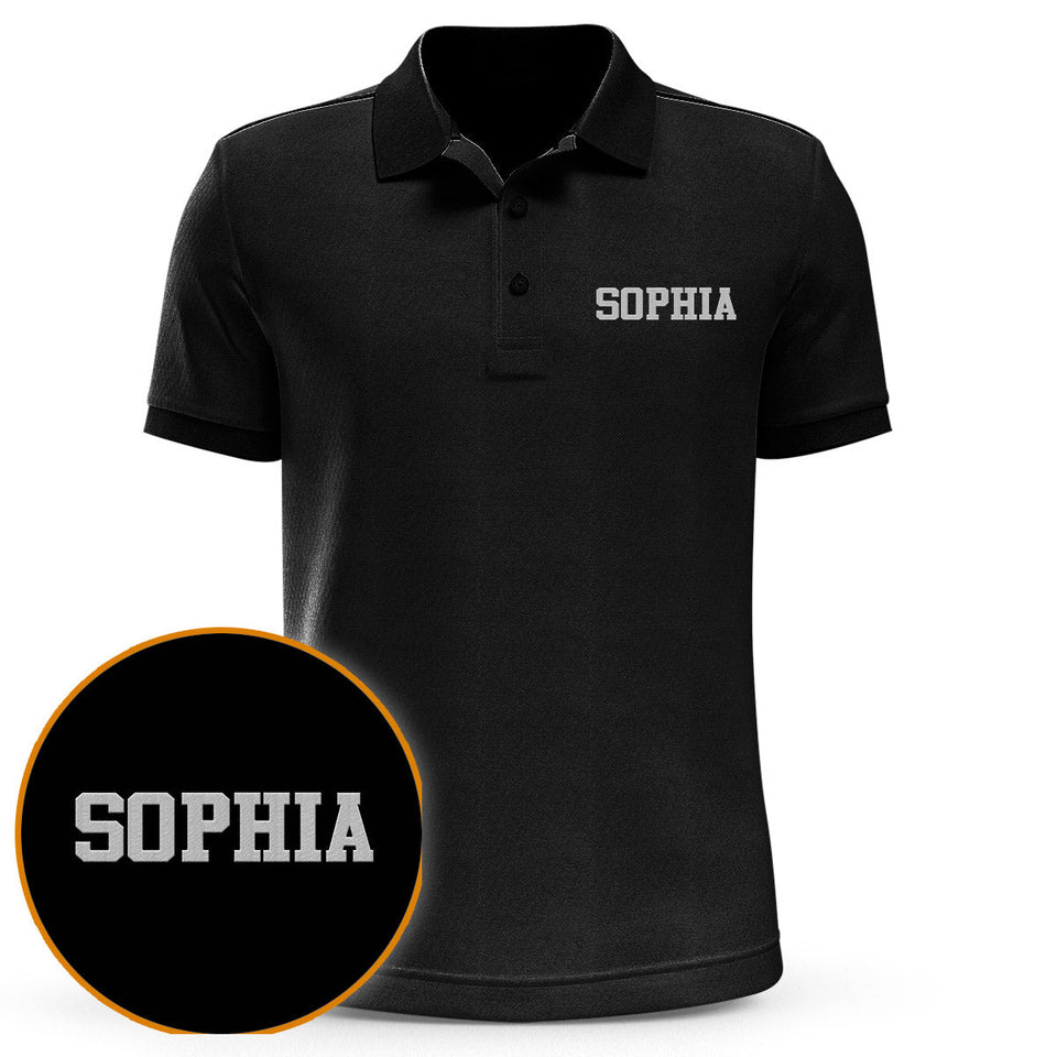 Custom Name - Personalized Step Mom Embroidered Polo Shirt