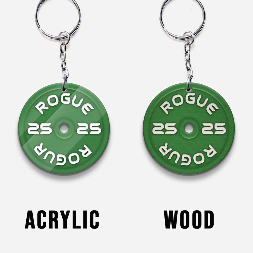 Weight Plates - Personalized Fitness Keychain