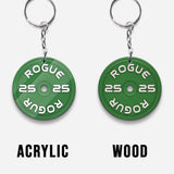 Weight Plates - Personalized Fitness Keychain