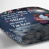 When You Miss Me - Personalized Memorial Throw Pillow