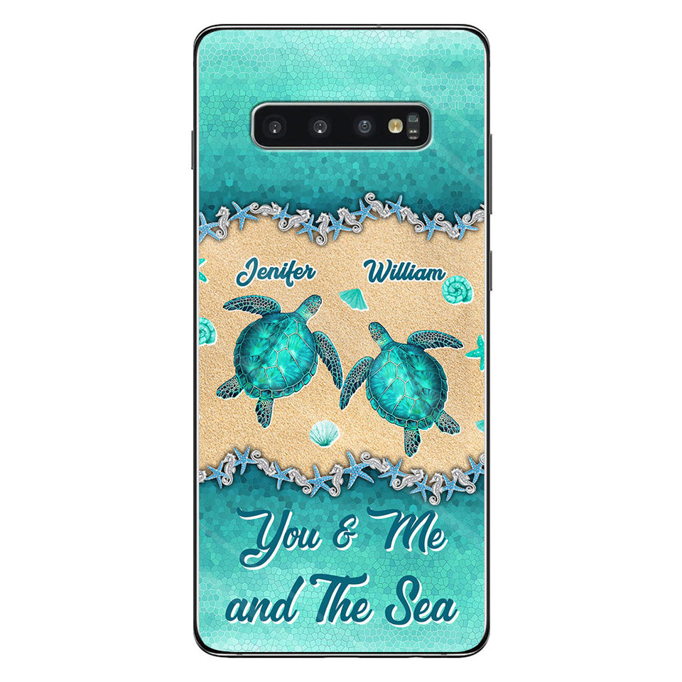 Salty Lil' Beach - Personalized Turtle Phone Case