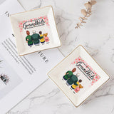 Side By Side - Gift for grandma, grandpa - Personalized Jewelry Dish