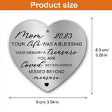 Your Life Was A Blessing - Memorial gift for loss of - Personalized Heart Aluminium Ornament