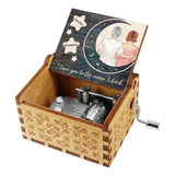 I Love You - Gift for mom, daughter, son, granddaughter, grandson, grandma - Personalized Hand Crank Music Box
