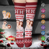 Let's Be Naughty - Personalized Couple Socks