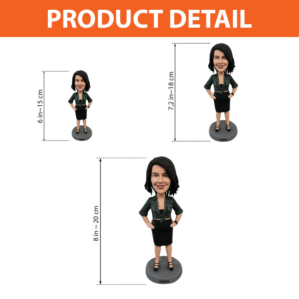 You Will Be Missed - Gift for colleague - Personalized Bobblehead