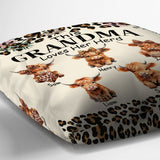 Grandma/ Nana/ Mimi... Loves Her Herd - Personalized Grandma Throw Pillow