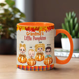 Grandma’s Little Pumpkins - Personalized Grandma Accent Mug