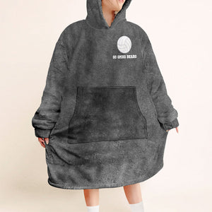 Sport Lovers Go Team - Personalized Volleyball Blanket Hoodie