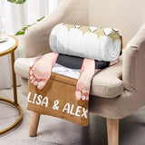 Would Sleep With Again - Personalized Couple Blanket