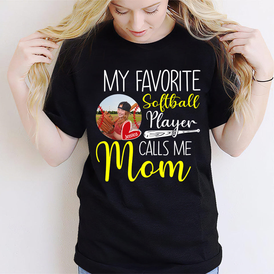 My Softball Player Calls Me Mom Grandma - Personalized Softball T-shirt And Hoodie