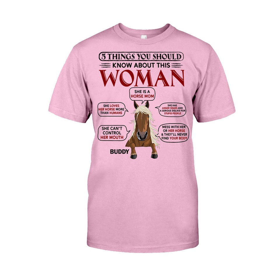 Horse Mom - Personalized Horse T-shirt & Hoodie