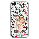 I Love You - gift for husband, wife, boyfriend, girlfriend - Personalized Clear Phone Case