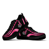 Pink Ribbon Heart Breast Cancer Awareness Sneakers 0622