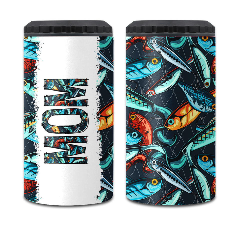 Reel Cool Dad - Fishing gift for dad, grandpa, him, husband - Personalized Can Cooler