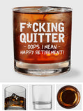 Happy Retirement - Retired Rock Glass