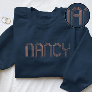 Custom Name - Personalized Granddaughter Embroidered Sweater