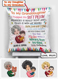 To My Granddaughter Daughter - Personalized Grandma Throw Pillow