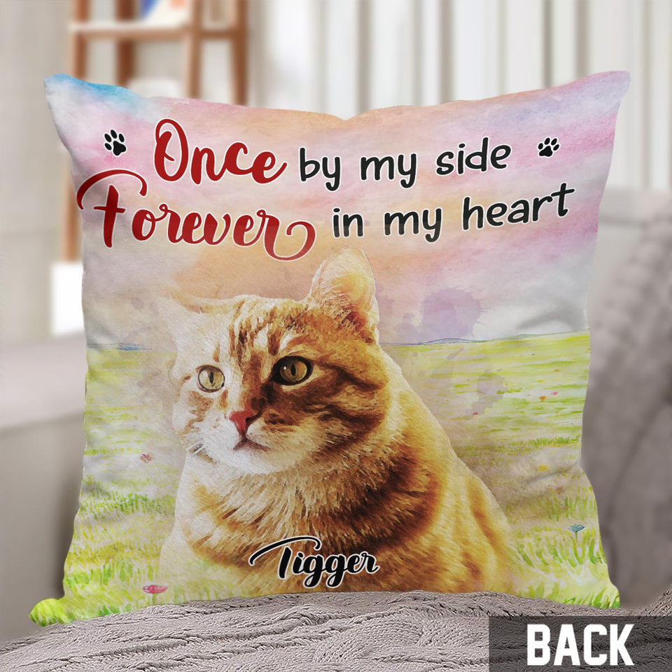 Forever In My Heart - Personalized Dog Throw Pillow
