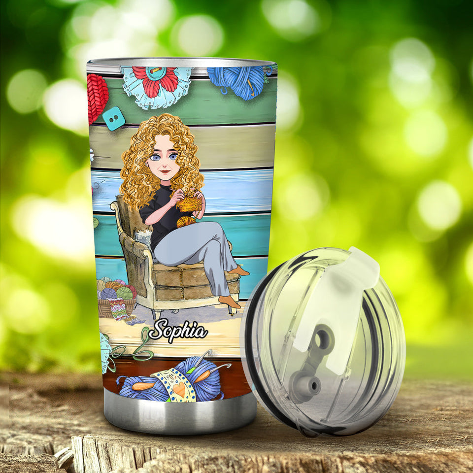 I Crochet - Personalized Crocheting Tumbler