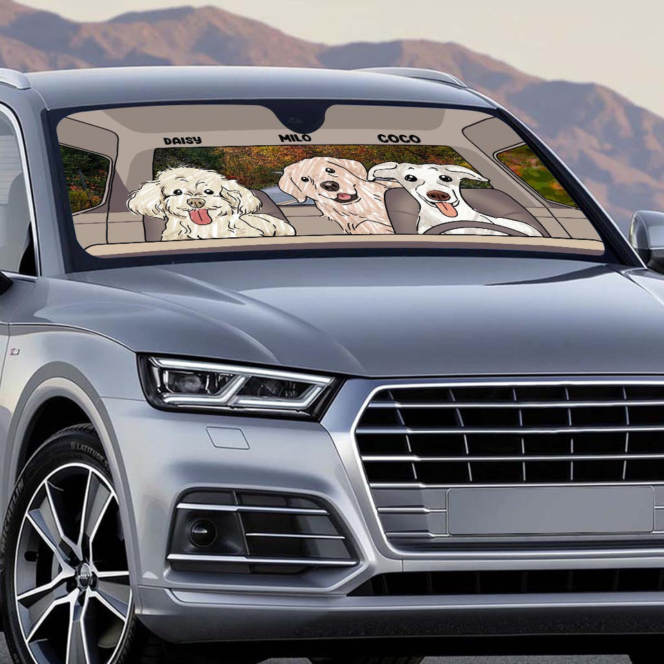 Lovely Paws - Personalized Dog Car Sunshade