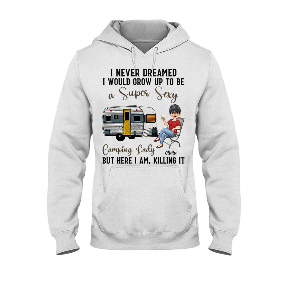Camping Lady - Personalized Camping T-shirt & Hoodie