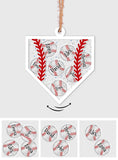 Baseball Team - Personalized Baseball 3 Layered Shaker Ornament