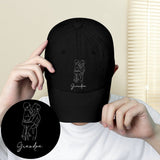 Custom Photo - Personalized Grandpa Embroidered Classic Cap