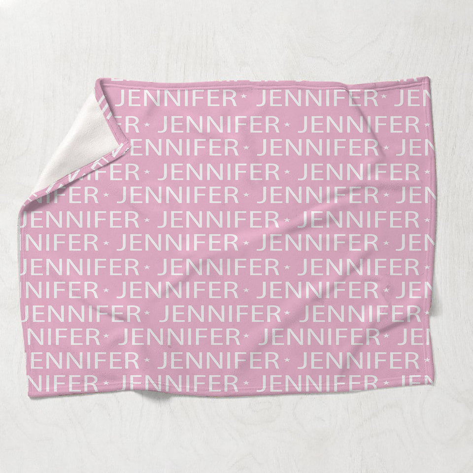 Custom Name Pattern - Personalized Mother Blanket