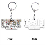 First Christmas Married - gift for husband, wife - Personalized Transparent Keychain