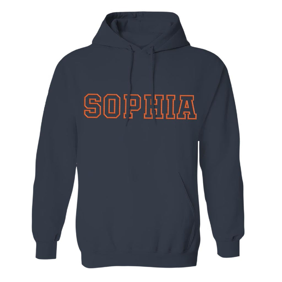 Custom Name - Personalized Aunt Embroidered Hoodie