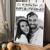 The Wedding Time - Personalized Husband And Wife Canvas And Poster