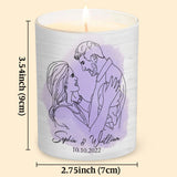 Best Thing On the Internet - Personalized Husband And Wife Candle With Wooden Lid