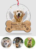 Forever Loved Dog - Gift for dog lovers, who lost dog, who lost cat - Personalized 2 Layered Piece Mix Ornament