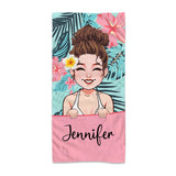 Beach Lover - Personalized Sea Lover Beach Towel