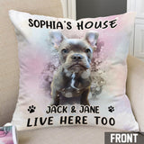 My House - Personalized Dog Throw Pillow