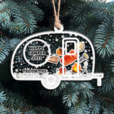 Happy Campers Merry Christmas - Personalized Camping 3 Layered Shaker Ornament