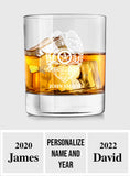 Police Officer - Personalized Police Officer Rock Glass