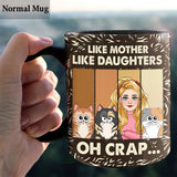 Like Mother Father Like Daughter Son Cats Dogs Pet Lover - Personalized Cat Mug
